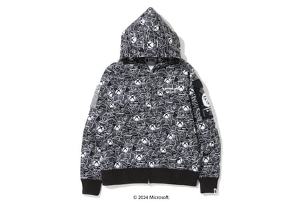 「BAPE® X XBOX CAMO FULL ZIP HOODIE」のフロント商品画像