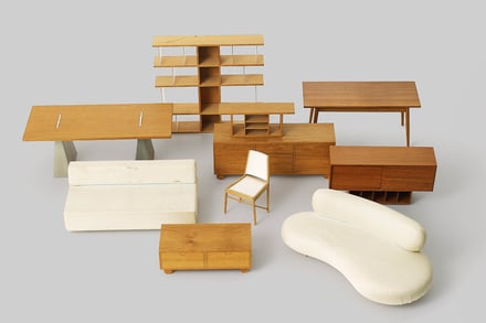 コンランがデザインした家具の模型、ザ・コンランショップ（UK）蔵