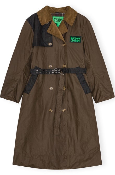 Barbour Ganni Wax Trench