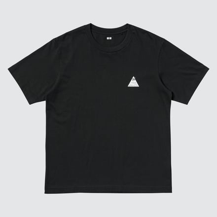 ユニクロ「初期ロゴ」クルーネックTシャツ前面