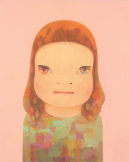 奈良美智 「春少女」 2012年　アクリル絵具、カンヴァス　 227.0×182.0 cm