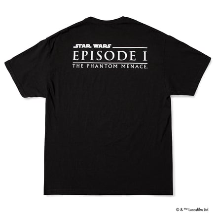 GEEKS RULE Star Wars: The Phantom Menace (Episode I) Tシャツ バックスタイル