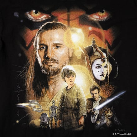 GEEKS RULE Star Wars: The Phantom Menace (Episode I) Tシャツ プリントデザイン