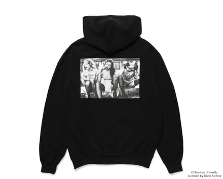 HEAVY WEIGHT PULLOVER HOODED SWEAT SHIRT TYPE2 / BLACK