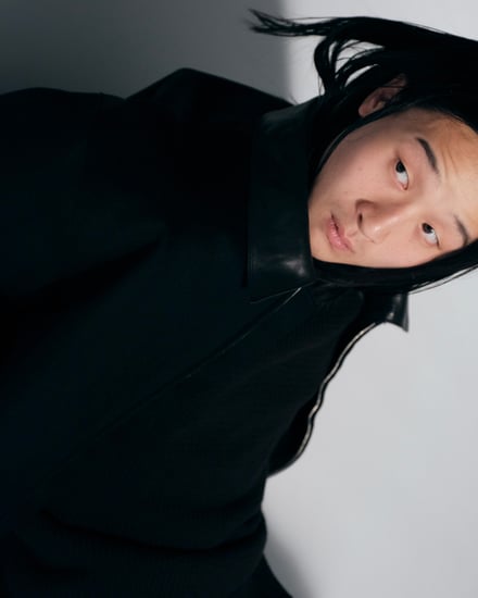 Cashmere Cut-off Drizzler Jacket 着用画像