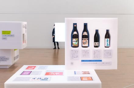 国立新美術館展示風景(佐藤卓「スナック」〈間〉をつなぐ本能のデザイン)