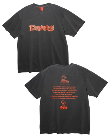 PRINT T-SHIRT DONUTS FONT(5500円)