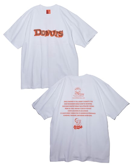 PRINT T-SHIRT DONUTS FONT(5500円)