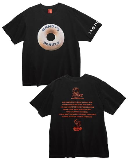PRINT T-SHIRT ICONIC DONUTS LA▶︎TYO (東京1号店限定Tシャツ)(5500円)