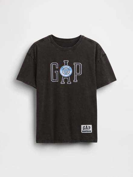 30th アニバーサリー オーバーサイズ GAP ロゴ チュニック T シャツ