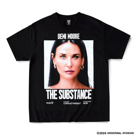 THE SUBSTANCE “DEMI MOORE” × GEEKS RULE 13 SILKSCREEN PRINTING T SHIRT