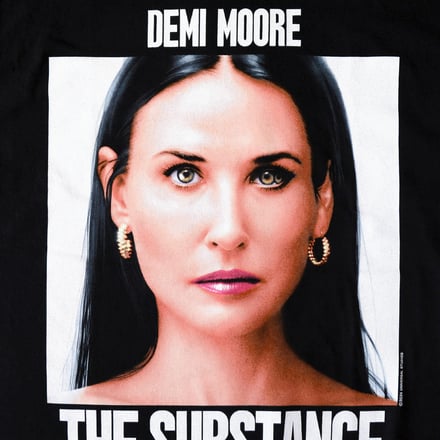 THE SUBSTANCE “DEMI MOORE” × GEEKS RULE 13 SILKSCREEN PRINTING T SHIRT
