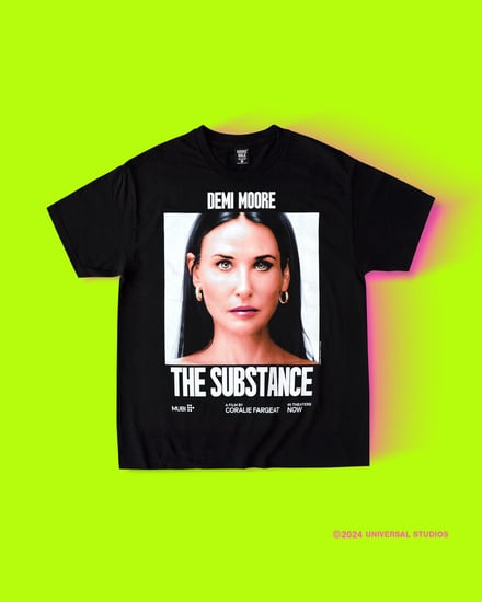 THE SUBSTANCE “DEMI MOORE” × GEEKS RULE 13 SILKSCREEN PRINTING T SHIRT