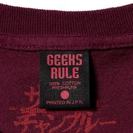 SAMURAI CHAMPLOO × GEEKS RULE 15 SILKSCREEN PRINTING T SHIRT