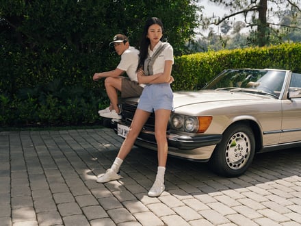 adidas OriginalsとCLOTのコラボアイテムのルック
