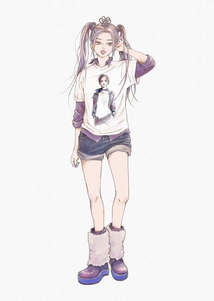 女の子のイラスト