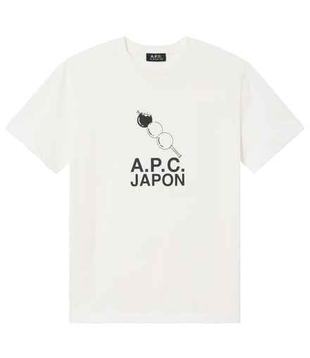 団子のグラフィック入りTシャツ
