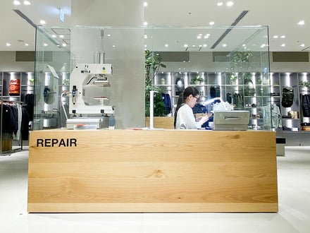 THE NORTH FACE CAMPの常設型のリペアサービス「REPAIR」