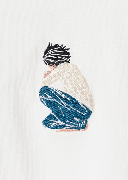 Lの刺繍