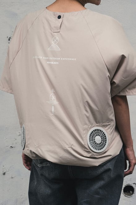 速乾Tシャツ型空調服リコ エア ファン