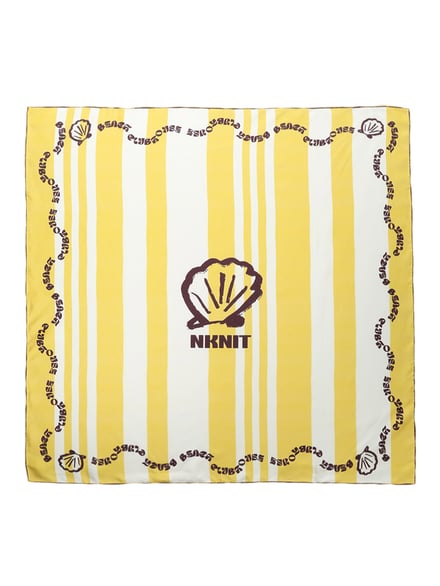 shell silk scarfの画像