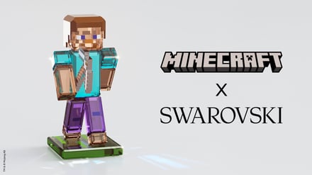Minecraft x Swarovskiコレクション ビジュアル
