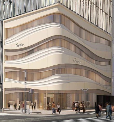 カルティエ 銀座 4 丁目ブティック 外観