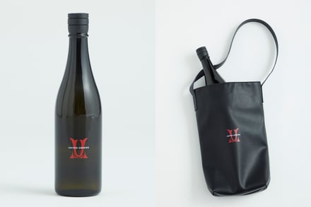 日本酒とバッグ