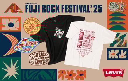 リーバイス×フジロック25 コラボアイテムのキービジュアル