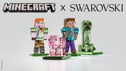 Minecraft x Swarovskiコレクション メインビジュアル