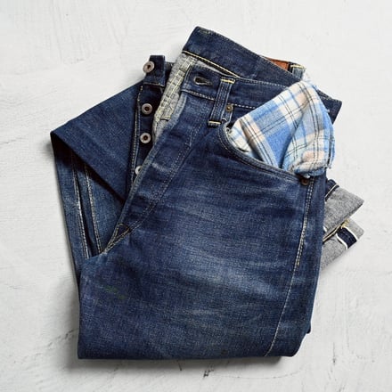 WW2 LEVI'S 501 JEANS with FLANNEL FLEEK