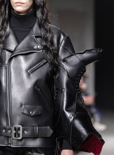 JUNYA WATANABE RIDERʼS JACKET CUSTOM W/1490Ⅰの着用画像