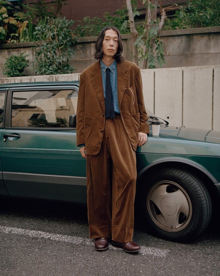 STUDIO NICHOLSONとBEAMS PLUSのカプセルコレクションのルック画像