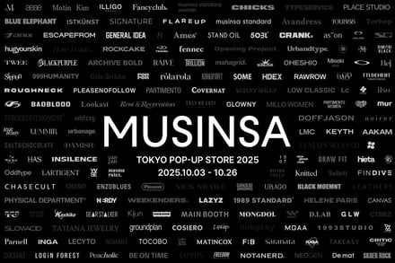「MUSINSA TOKYO POP-UP STORE 2025」visual