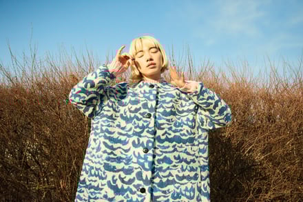服を着用したモデル