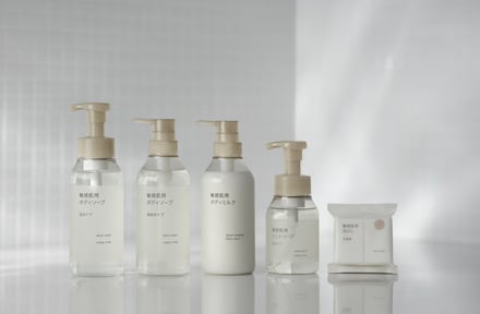 無印良品の「敏感肌用ボディケア」シリーズの商品画像