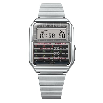 カシオ計算機とバック・トゥ・ザ・フューチャーがコラボしたデジタルウオッチ「CA-500WEBF」