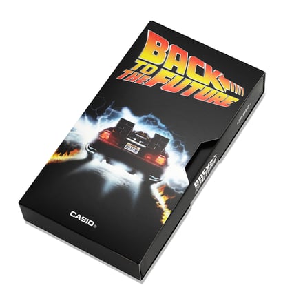 カシオ計算機とバック・トゥ・ザ・フューチャーがコラボしたデジタルウオッチ「CA-500WEBF」