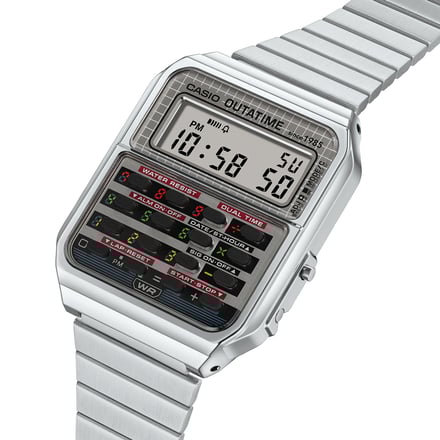 カシオ計算機とバック・トゥ・ザ・フューチャーがコラボしたデジタルウオッチ「CA-500WEBF」