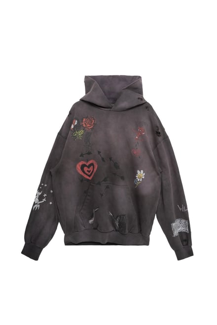 (DDNUBIAN) HOODIE / BLK λ