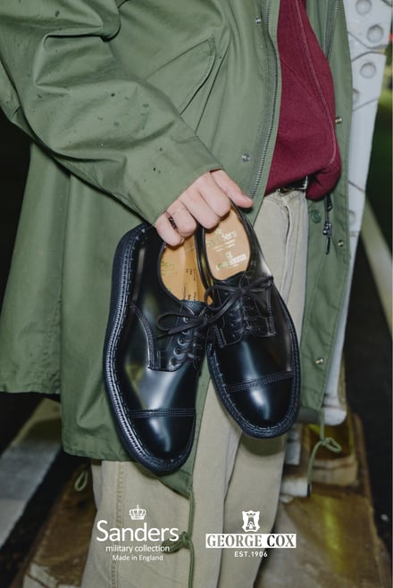 SANDERS MILITARY COLLECTION × GEORGE COX “GEORGE COX MILITARY DERBY SHOE“