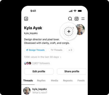 スレッズの画面