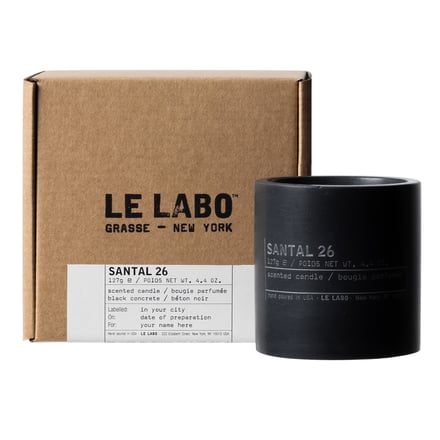 ル ラボ ブラック コンクリート キャンドルの画像