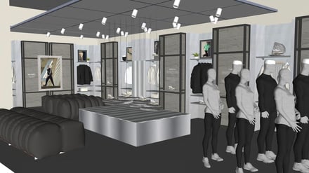 ニューバランス原宿の竣工イメージ