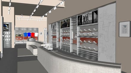 ニューバランス原宿の竣工イメージ