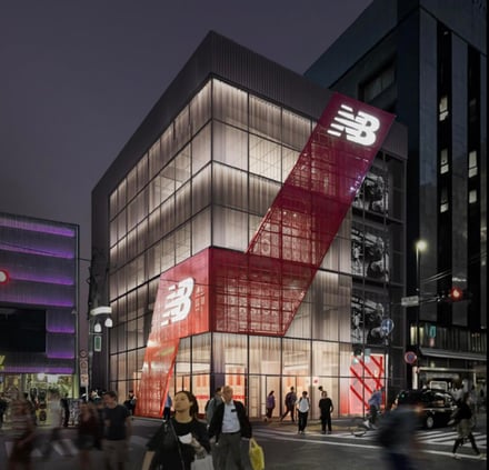 ニューバランス原宿の竣工イメージ