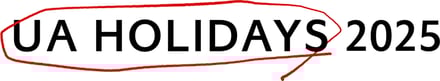 ユナイテッドアローズの2025年のホリデーキャンペーンのロゴ
