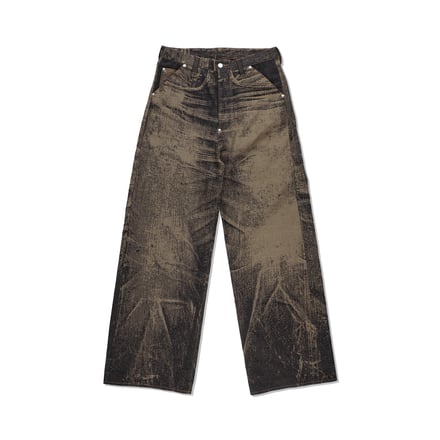 daisuke tanabe x-ray jacuaard denim trouser