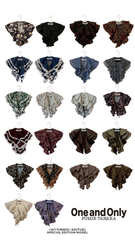 FUMIE TANAKAが新宿伊勢丹で開催するポップアップで販売するアイテム