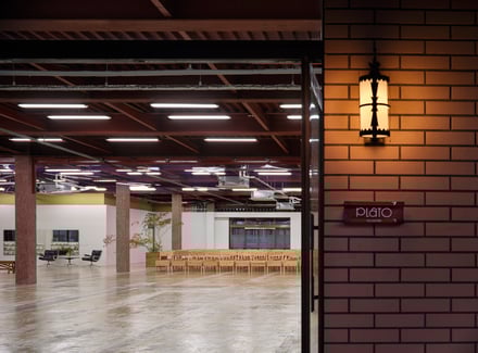 レンガづくりの建物